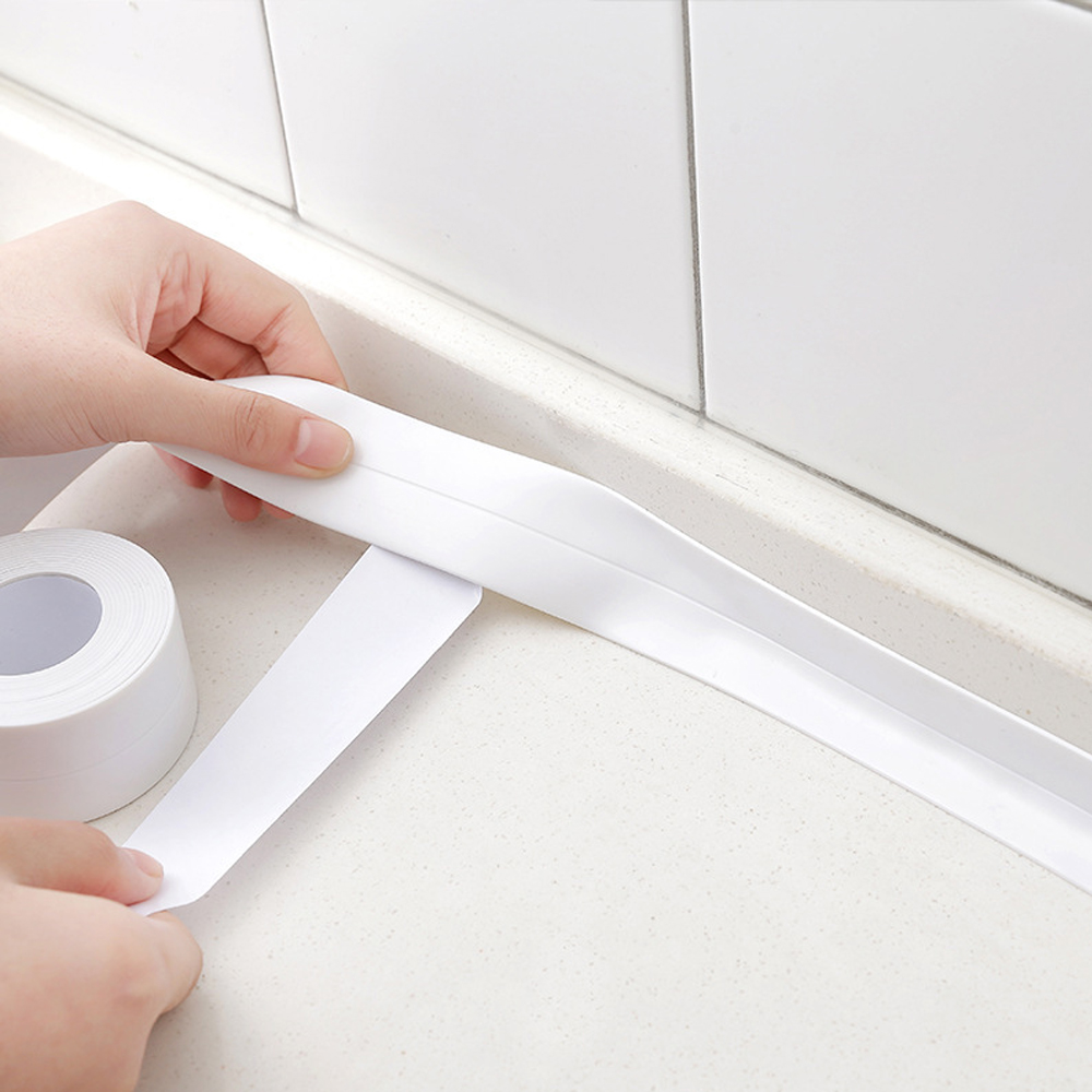 Commercial Kitchen Wall - 浴室シールテープ自己粘着耐油キッチンシンクコーキングシールストリップPVC防水シャワー壁ステッカートイレコーナー用