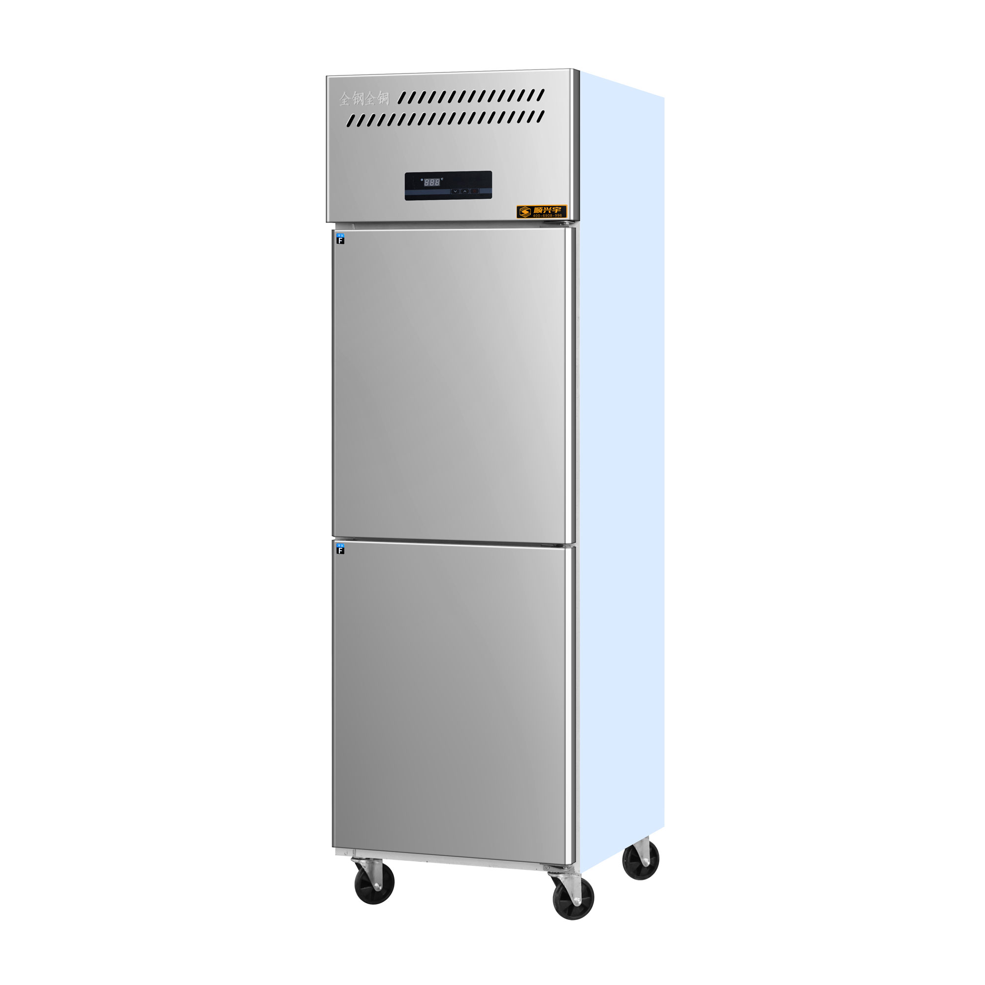 Commercial Kitchen Fridge - 業務用高性能6ドアステンレス製縦型冷凍冷蔵庫（レストラン厨房向け）