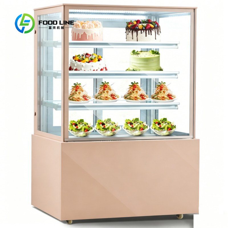 Refrigerated Display Case - カスタマイズ可能な業務用ガラスケーキ陳列冷蔵庫カウンターチラー冷蔵ショーケースディスプレイキャビネット冷凍庫ケース