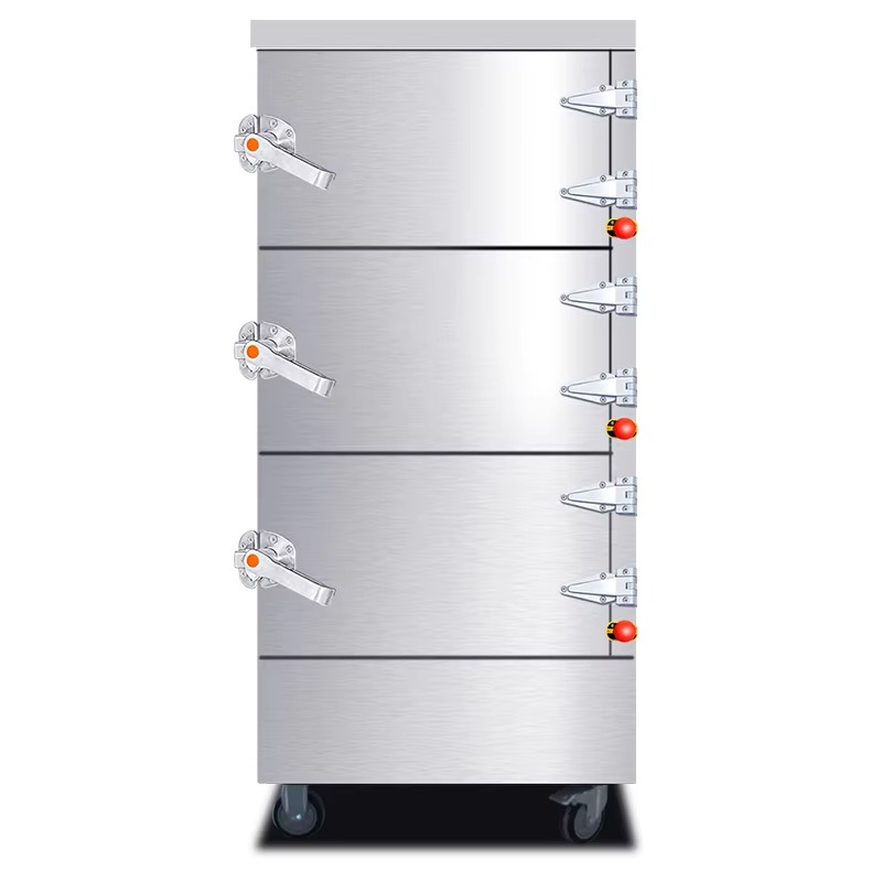 Commercial Steamer Cabinet - 業務用電気ガス両用ステンレス製蒸し器、食品調理用スチームキャビネット