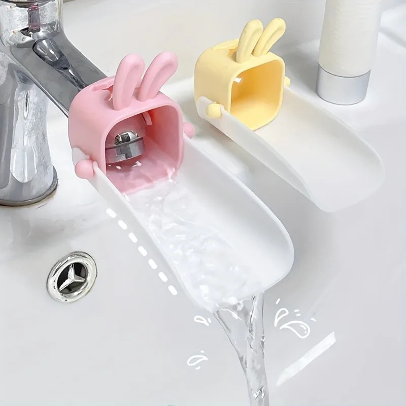Commercial Kitchen Tap - バスルームとキッチンの蛇口エクステンダー: 漫画のウサギのスタイル、防滴性と耐久性があり、子供向け