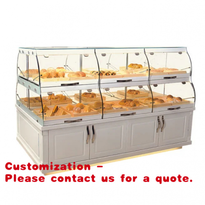 Refrigerated Display Case - カスタムメイドの高級ベーカリーディスプレイキャビネット、ショーケース、店舗什器、ケーキ・パン陳列棚