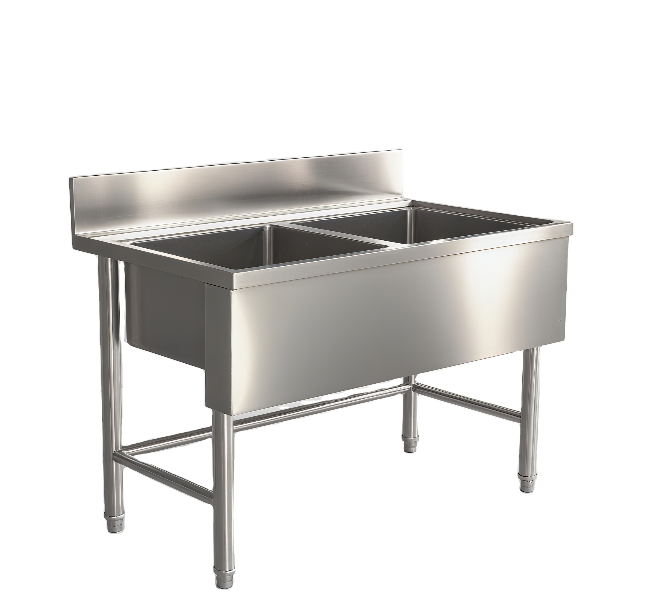 Commercial Kitchen Sink - 大型業務用厨房ステンレス製二層シンクボウル ホテル・レストラン用洗浄作業台