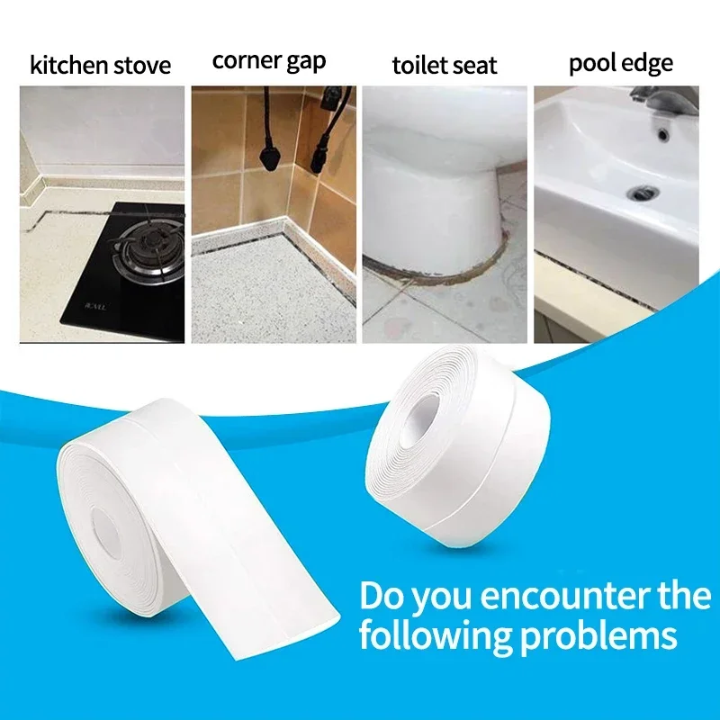 1 ロールコーキングテープ防水 PVC シールテープキッチン - Commercial Kitchen Wall のレビューと価格