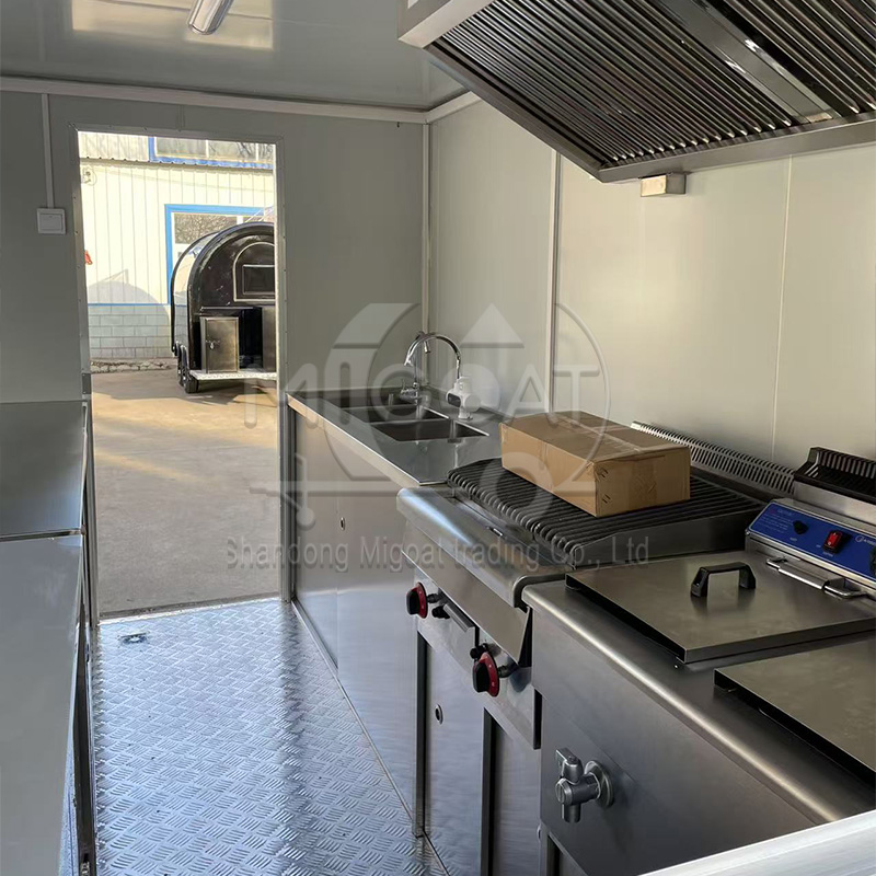 黄色と黒のフードトラック、移動式キッチン、サービングウィンド - Commercial Kitchen Windows のレビューと価格