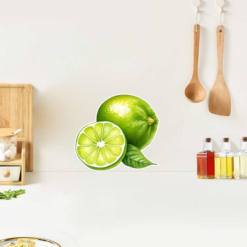 フルーツ自己粘着ウォールステッカーキッチン装飾ダイニングルー - Commercial Kitchen Fridge のレビューと価格