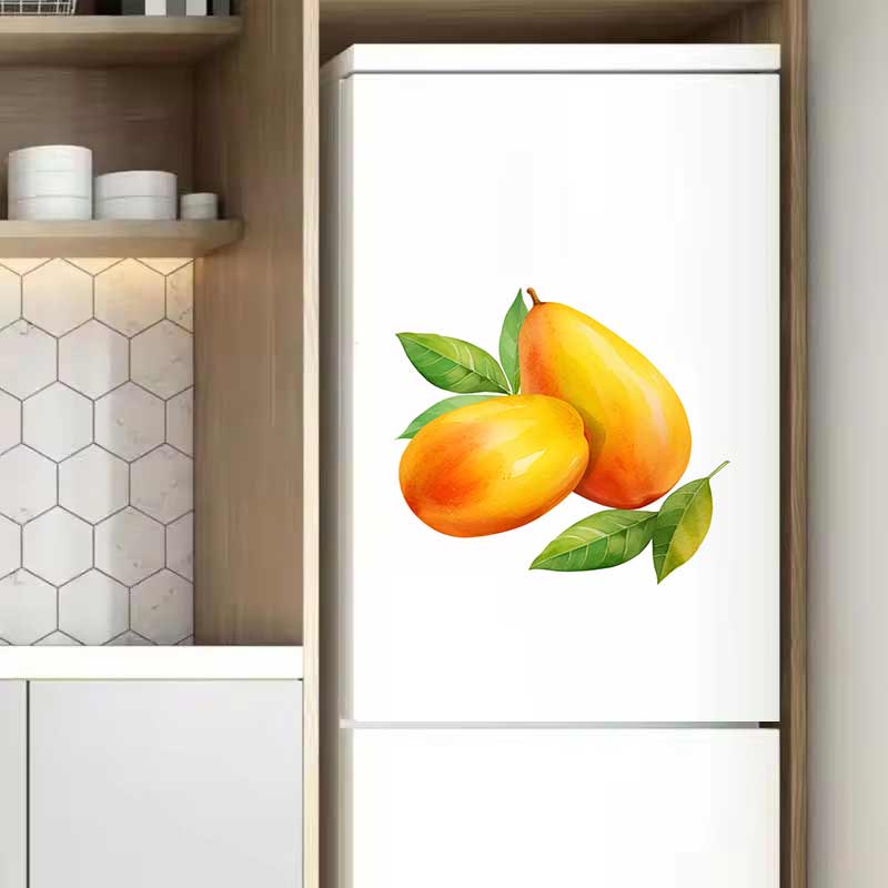 フルーツ自己粘着ウォールステッカーキッチン装飾ダイニングルー - Commercial Kitchen Fridge のレビューと価格