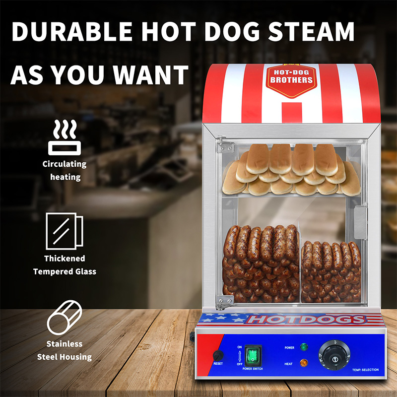 1.5KW 商業ステンレス鋼パラゴンホットドッグスチーマーマ - Commercial Steamer Cabinet のレビューと価格