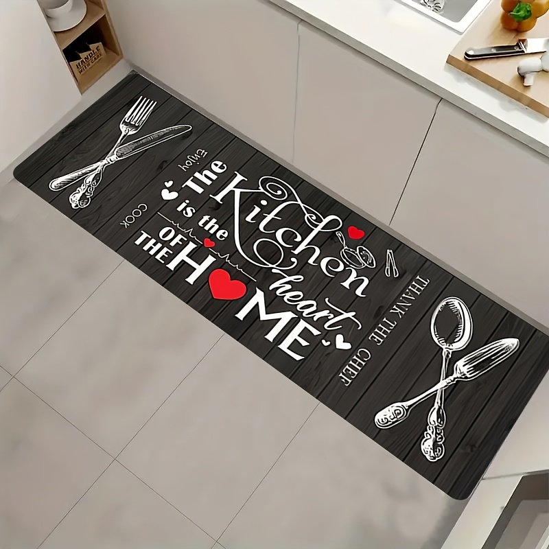 キッチンハートシェフ調理器具名言プリントフロアランナー滑り止 - Commercial Kitchen Quotes のレビューと価格