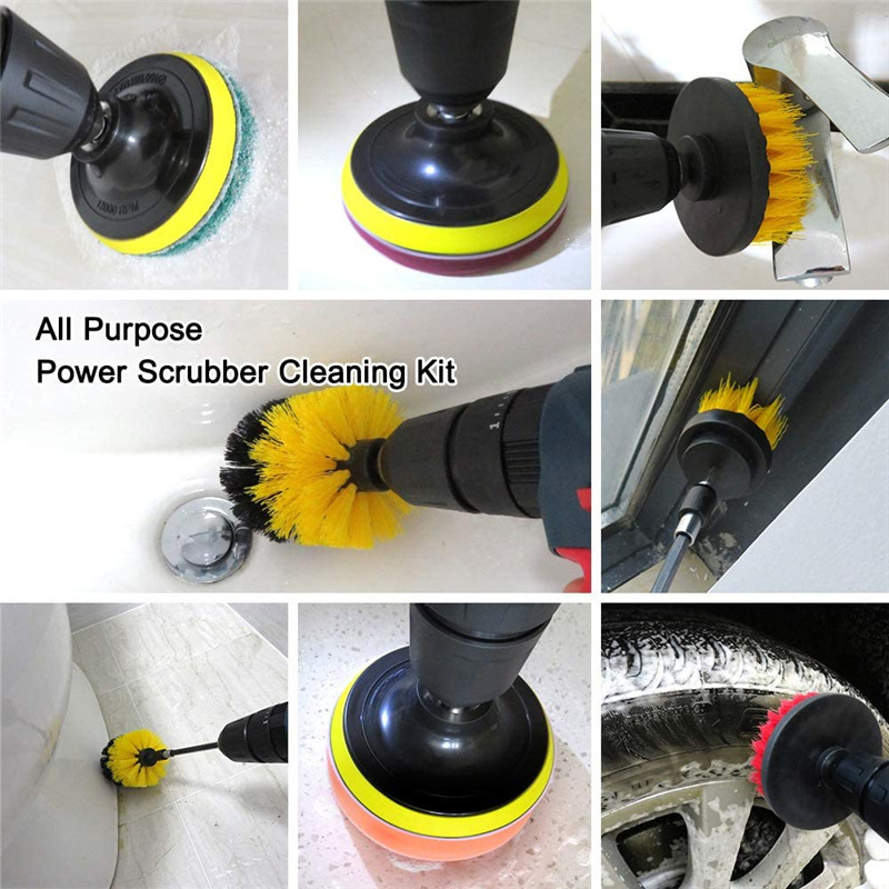 5 個 3 個ドリルブラシクリーナースクラブブラシ延長ロッド - Commercial Kitchen Cleaning のレビューと価格