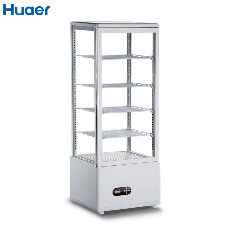3層式冷蔵ショーケース、ガラス扉付きケーキ陳列棚、回転式ケー - Refrigerated Display Case のレビューと価格