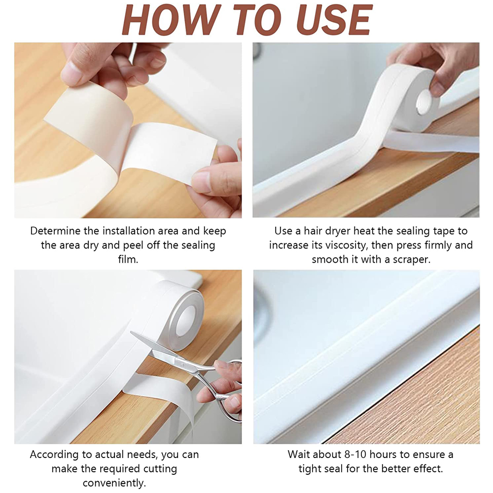 3.2 メートルバスコーキングテープ自己粘着 PVC 耐油キ - Commercial Kitchen Wall のレビューと価格