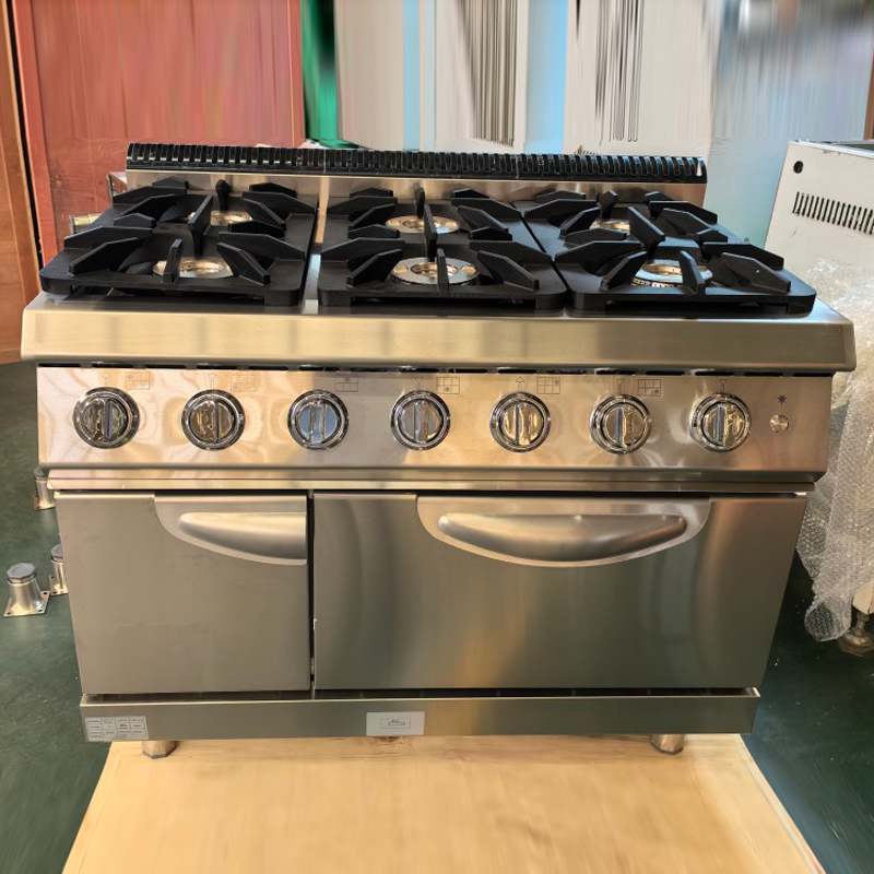 業務用ガスコンロ ステンレス製厨房機器 6口ガスレンジ オー - Commercial Kitchen Gas Stove のレビューと価格
