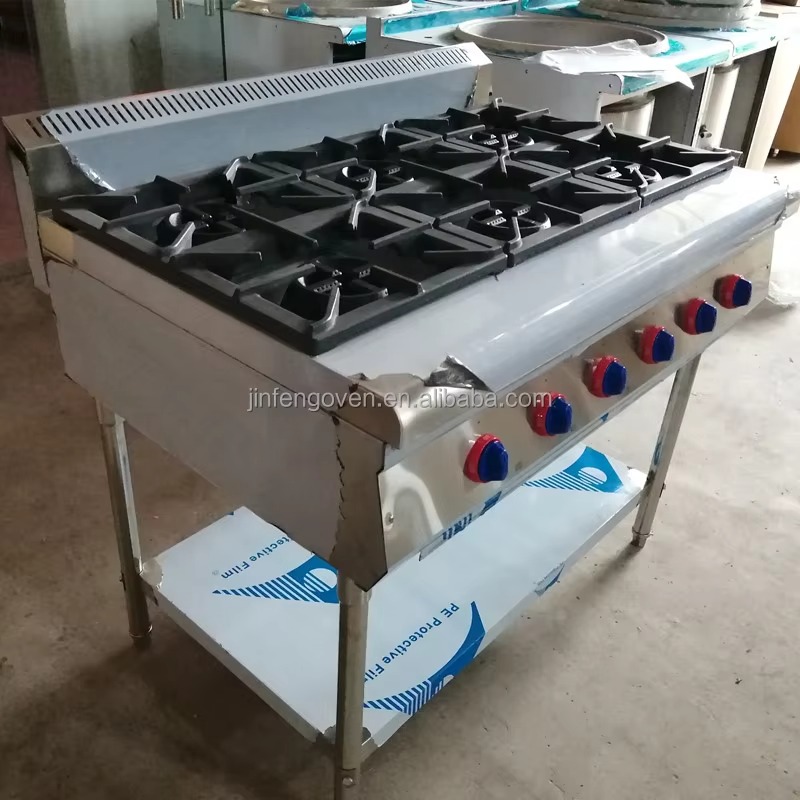 業務用厨房機器 プロ仕様 6口ガスコンロ 工業用ポータブルガ - Commercial Kitchen Gas Stove のレビューと価格