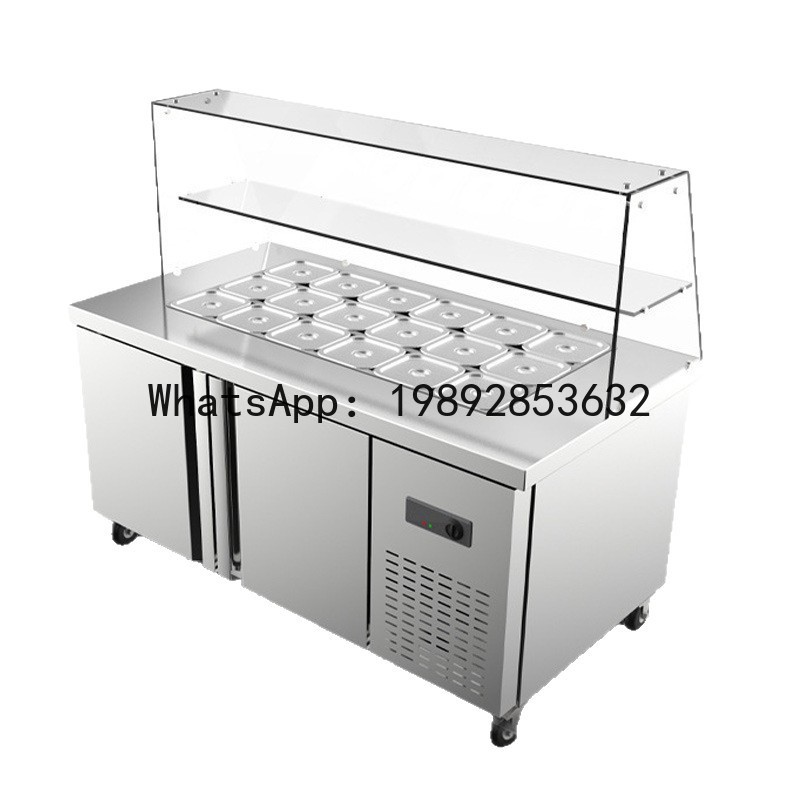 フルーツサラダ陳列棚付きスロット式サラダテーブル業務用冷蔵庫 - Refrigerated Display Case のレビューと価格