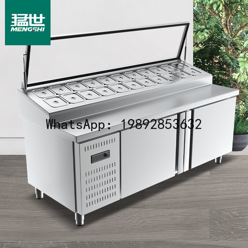 フルーツサラダ陳列棚付きスロット式サラダテーブル業務用冷蔵庫 - Refrigerated Display Case のレビューと価格