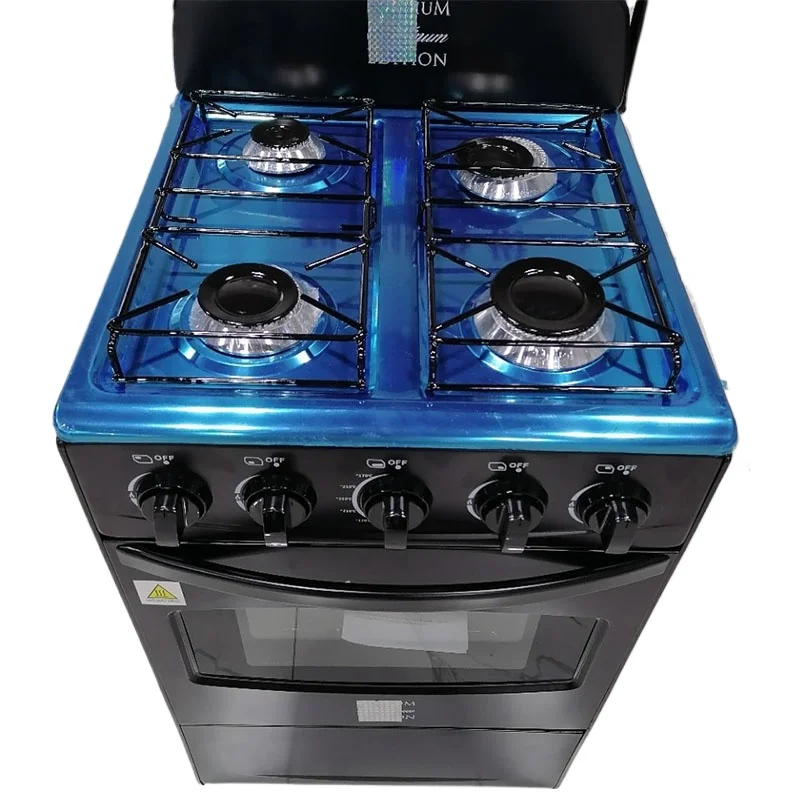 4口バーナー自立型一体型ガスコンロ、オーブン付きステンレス鋼 - Commercial Kitchen Gas Stove のレビューと価格