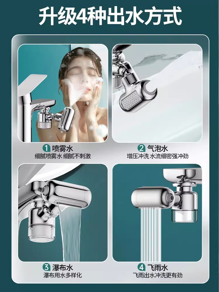 ニューメタル1440 ° ユニバーサル回転フィルター蛇口スプ - Commercial Kitchen Tap のレビューと価格