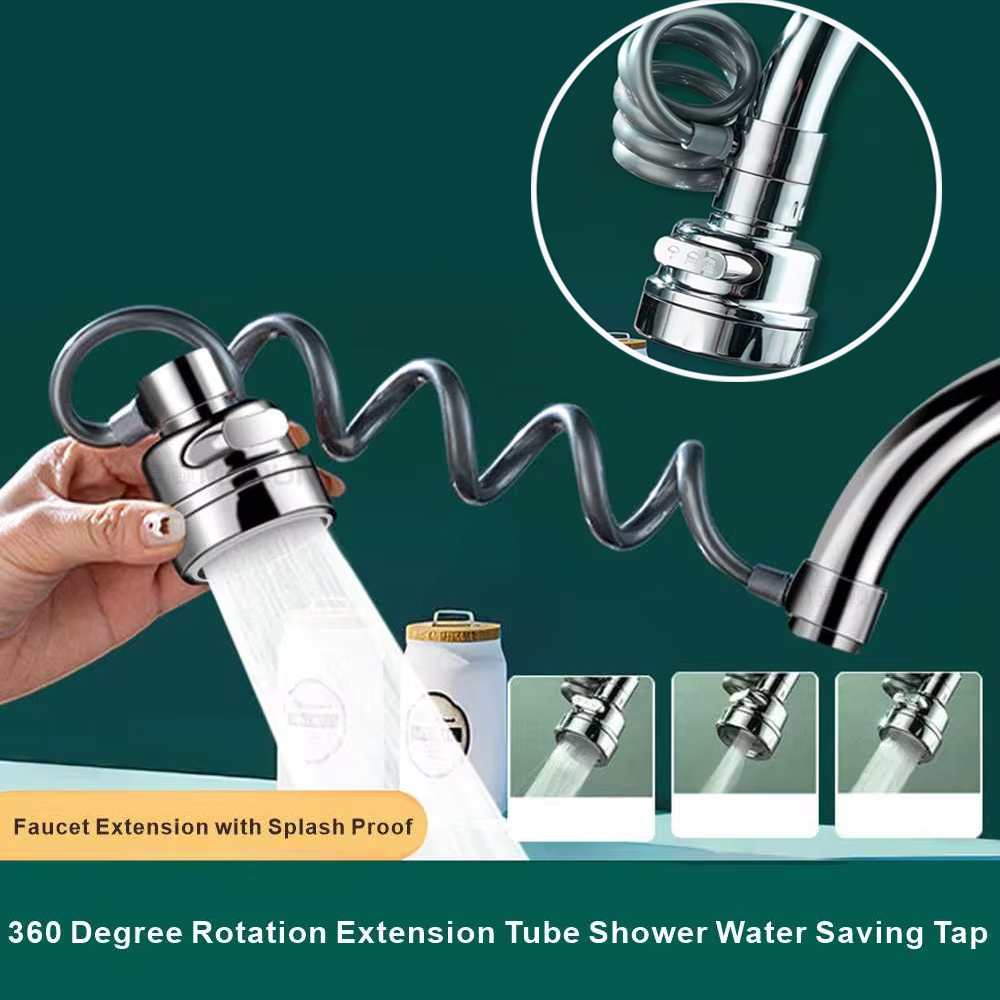 新しい3モードシンク蛇口360度回転フィルター延長チューブシ - Commercial Kitchen Tap のレビューと価格