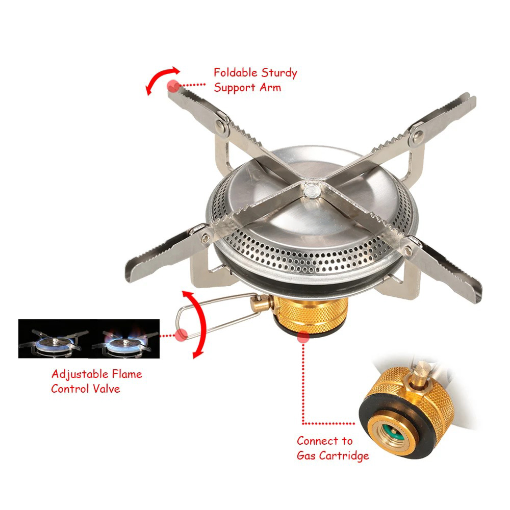 屋外キャンプガスストーブ超軽量ポータブルストーブバーナーハイ - Commercial Kitchen Gas Stove のレビューと価格