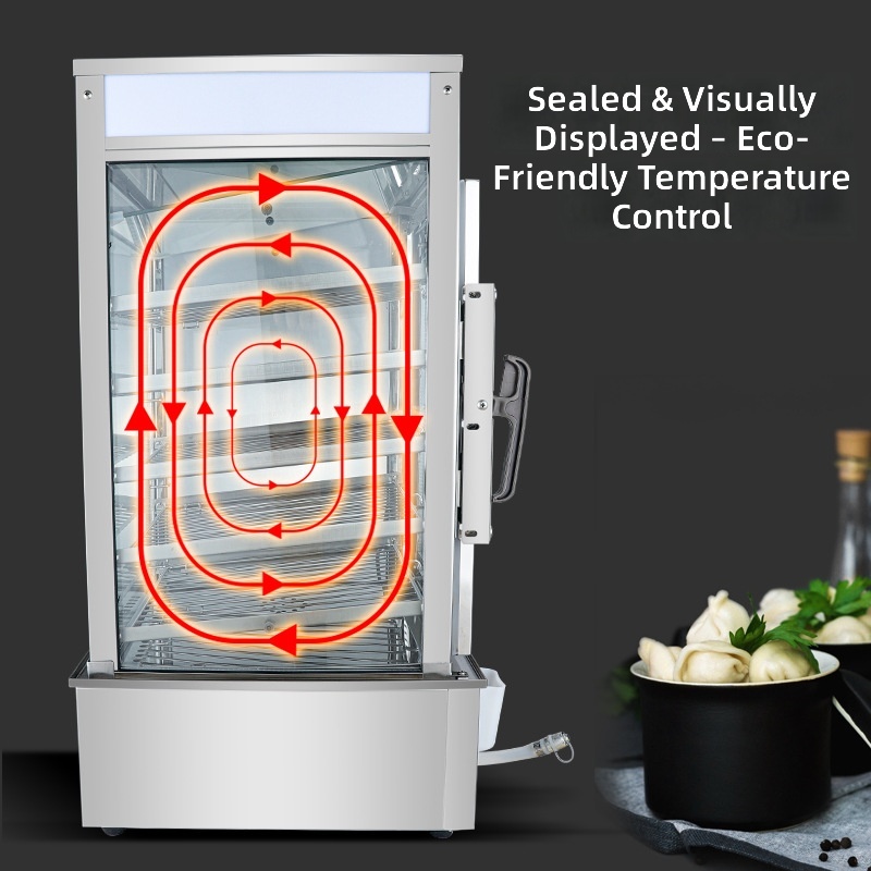 5段式電気餃子蒸し器、業務用包子饅頭機、自動蒸しキャビネット - Commercial Steamer Cabinet のレビューと価格