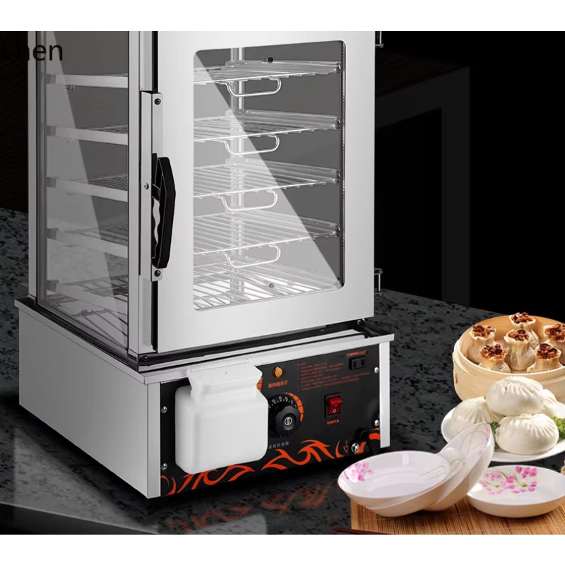 蒸し器 業務用蒸しパン機械 コンビニエンスストア 電気ガラス - Commercial Steamer Cabinet のレビューと価格