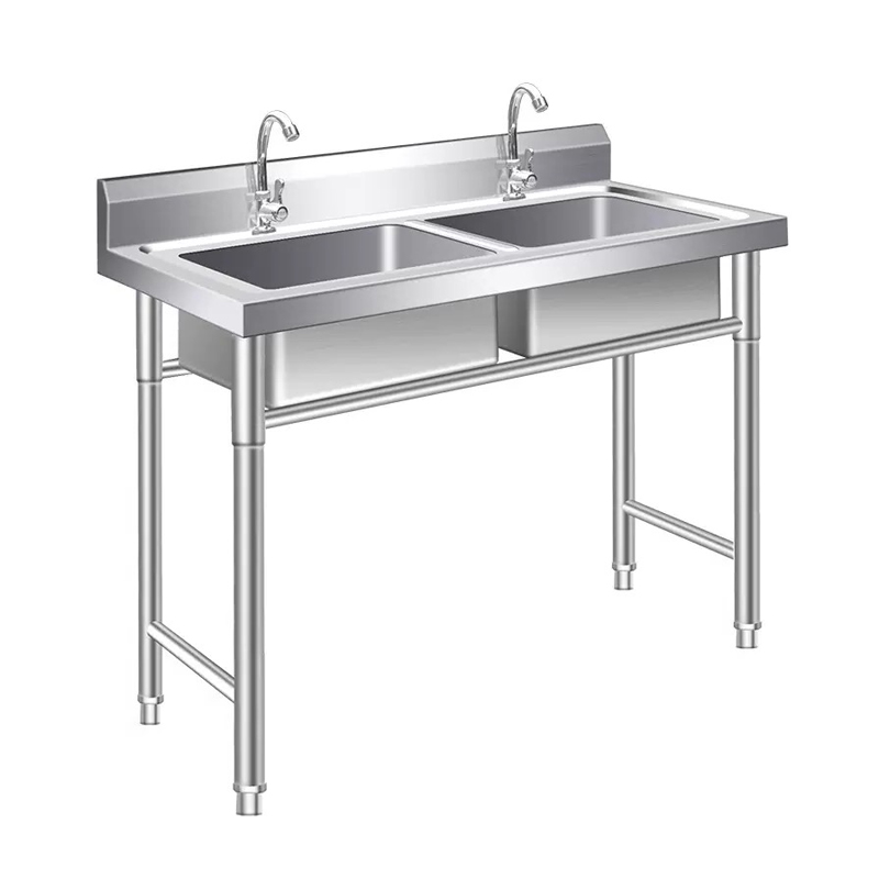 業務用厨房ステンレス製作業台（ダブルシンク付き） - Commercial Kitchen Sink のレビューと価格