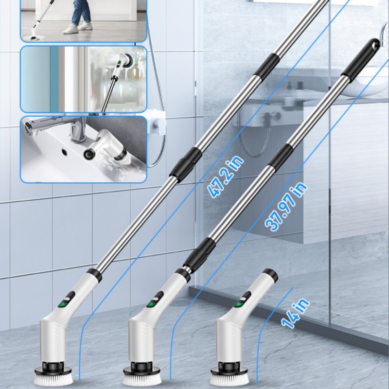 電動スピンスクラバー 9 in 1 コードレスクリーニングブ - Commercial Kitchen Cleaning のレビューと価格